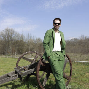Pantalón Verde Oliva de Algodón
