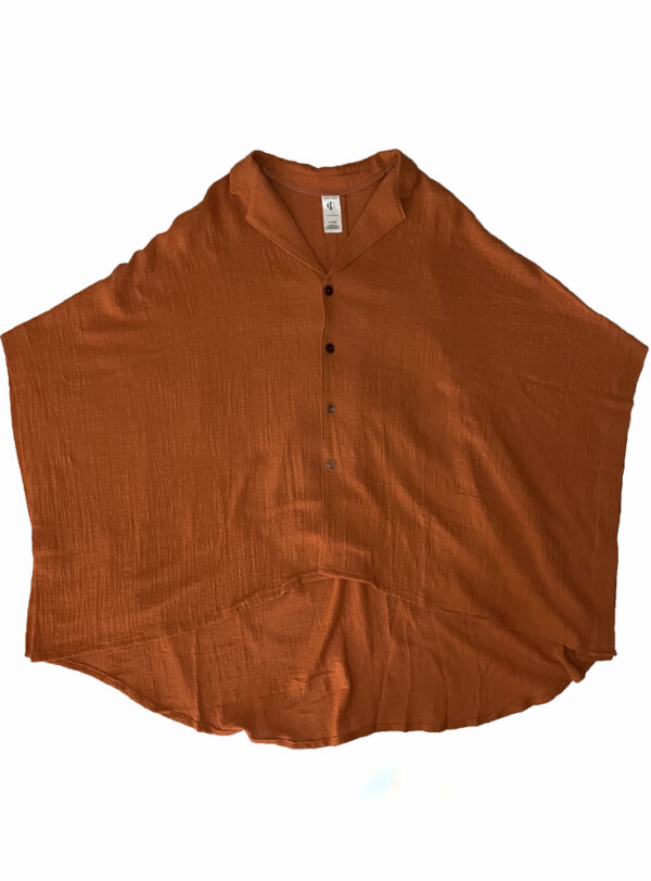 Camisa Teja Efecto Capa – Algodón Tipo Lino - Imagen 4