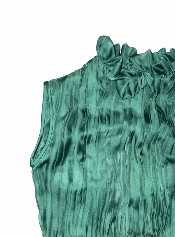 Vestido midi de capa con cuello victoriano - Imagen 6
