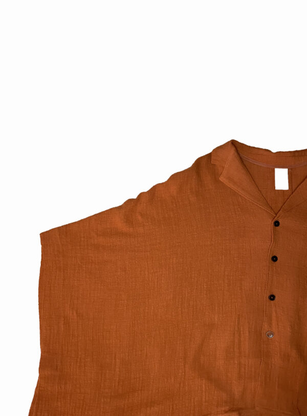 Camisa Teja Efecto Capa – Algodón Tipo Lino - Imagen 5